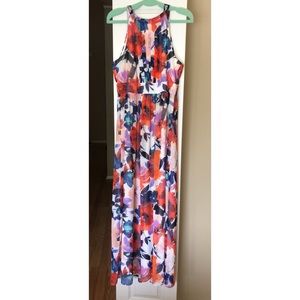 Eliza J Printed Floral Maxi Dress